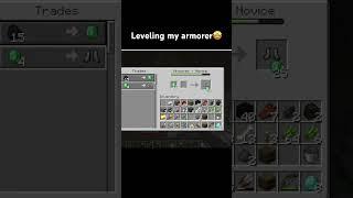 Leveling my armorer #minecraft #minecraftmemes #shorts