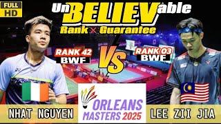 Unbelievable Game | NGUYEN  Defeat LEE ZII JIA  | Oerlan Master 2025 #fullmatch #leeziijia
