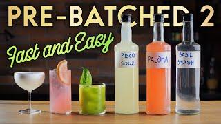 Cocktail Hack 2.0! Pre-batched Basil Smash, Paloma & Pisco Sour