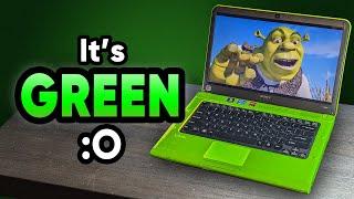 The SICKENINGLY GREEN Sony VAIO Laptop