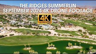 The Ridges Summerlin September 2024 4K Drone Footage