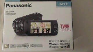 Panasonic HC-W580 HC-V380 Digital Video Camera Unboxing and Review