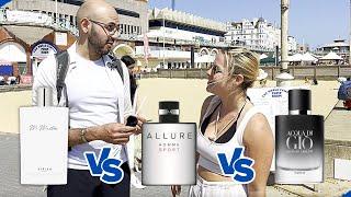 Public Reactions - Mr Maritime vs Allure Homme Sport vs Acqua Di Gio Parfum - Men's Cologne Review