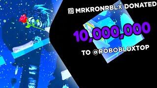 ЗАДОНАТИЛ $10,000,000 РОБУКСОВ! Я В ШОКЕ С ЭТОГО PLS DONATE в ROBLOX