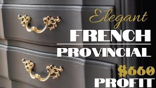 French Provincial Furniture Makeover with Chalk Paint