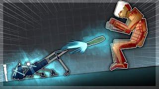 Destroying The ARMORED TITAN With NUCLEAR CANNONS in People Playground