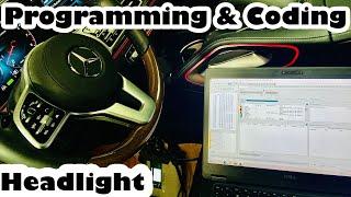 Mercedes Headlight Programming & Coding With Monaco( Coding Đèn Mercedes )