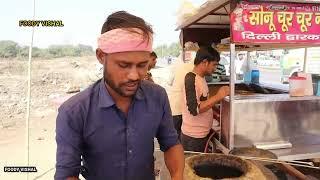 Faridabad Ke Asli Chur chur Naan | Most crunchy चूर चूर  Thali ever | Street food india