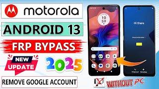 ALL MOTOROLA MOTO FRP BYPASS/GOOGLE ACCOUNT BYPASS ANDROID 13 WITHOUT PC MOTOROLA FRP UNLOCK 2025