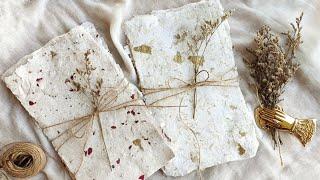 how to make handmade paper • DIY tutorial [papercraft]