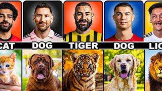 Football Players And Their Favourite Animals