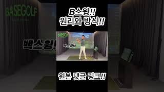 B스윙 원리와 방식!!