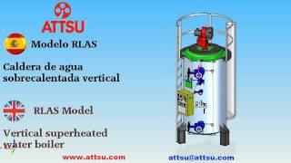 ATTSU - RLAS caldera de agua sobrecalentada vertical - vertical superheated water boiler