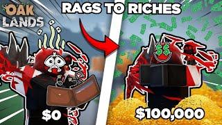 Rags To Riches $0 - $100,000 In Oaklands! | Roblox