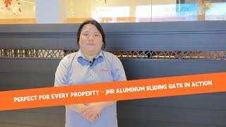 PERFECT FOR EVERY PROPERTY -JHR ALUMINUM SLIDING GATE IN ACTION