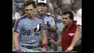 Mario Soto Drills Mike Fitzgerald on the Helmet