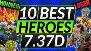 TOP 10 NERFED + BUFFED HEROES - Biggest Winners and Losers of Patch 7.37d - Dota 2 Meta Guide