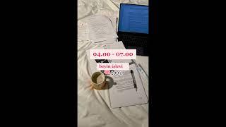 EN VERİMLİ DERS ÇALIŞMA ZAMANLARI. | YKS2024 | #motivasyon #yks #lgs #dersçalışma #shorts