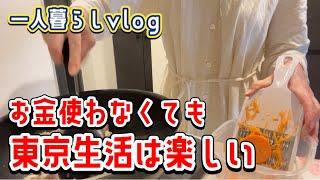 【VLOG】 お金がなくても東京生活は楽しい｜図書館好きおひとりさまOLの休日｜お金が貯まる人の日常️30代｜一人暮らし｜節約｜自炊｜ミニマリスト