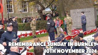 Remembrance Sunday in Burnley 2024