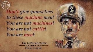 Charlie Chaplin's Powerful Speech About the Power of the People from The Great Dictator