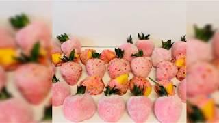 Pink Lemonade Candy Strawberries and candy pineapple Tutorial