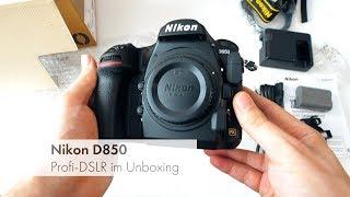 Nikon D850 | Profi-DSLR-Kamera mit 45 Megapixeln im Unboxing [Deutsch]