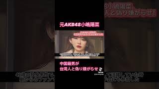 恥知らずの変態！元AKB48小嶋陽菜、中国籍男が台湾人と偽り嫌がらせ！