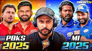 Can PBKS Chase 20 Runs in Last OverIPL 2025  PBKS  MI - Cricket 24