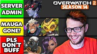 My FULL Season 14 Hero Rankings - Overwatch 2 Tier List