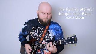 The Rolling Stones Jumpin' Jack Flash Guitar Lesson (how to play Jumpin Jack Flash tutorial)