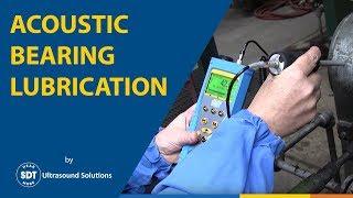 Acoustic bearing lubrication monitoring using ultrasound