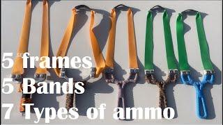 Best slingshot hunting bands/tapers/ammo?