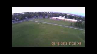 wing cam test and first flight on Griffin rc plane