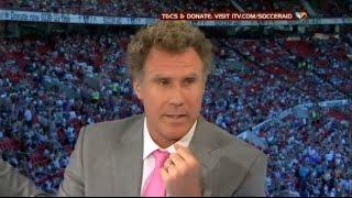 Soccer Aid 2012 Will Ferrell,Mike Myers,Gerard Butler,Woody Harrelson Pre-Match Interview