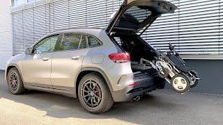 Rausch Technik LADEBOY mit Sonderhalterung Ergoflix im Mercedes Benz GLA