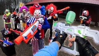 NERF WAR | THE KILLER CLOWN CHRONICLES - The Movie!