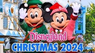 Disneyland Christmas 2024 - Walkthrough, Parade, Characters, Rides & Merchandise [4K POV]