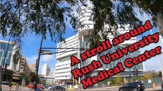 Walking Around RUSH University Medical Center in Chicago 4k Footage