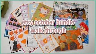 october monthly etsy bundle walk through | budgetwithamanda