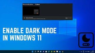 How to Enable Dark Mode in Windows 11 (2024)