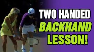 Tennis - Improve Your Two-Handed Backhand, Prevent Hitting Long | Tom Avery Tennis 239.592.5920