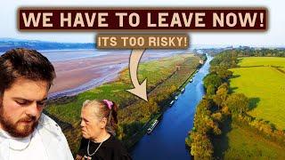 WE NEED TO LEAVE NOW! Before Its Too Late! Gloucester & Sharpness Canal by Narrowboat - 493