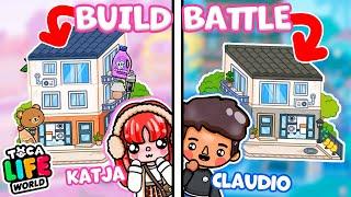 BUILD BATTLE in TOCA BOCA! PRO Katja vs NOOB Claudio - Wohnung im gepflegten Weg