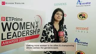 #ETPWLA: Watch Geetika Mehta win DEI Ally of the Year - ETPrime Women Leadership Awards 2023