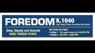NEW K.1040 Micromotor! Slow, Steady, and Smooth. High Torque start!