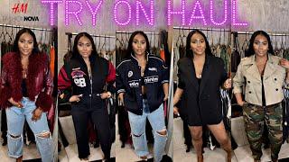 AFFORDABLE TRY ON HAUL Outerwear for ALL weather!!! H&M & FASHION NOVA | 2025