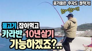 물고기 잡아먹고 카라반 10년 살기 가능하겠죠? [캠낚세끼] / 추자도 낚시n캠핑 / caravan / camping car / Camping