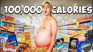 Eating 100,000 Calories In 24 HOURS CHALLENGE