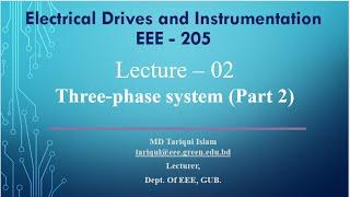 Lecture – 02Three-phase system (Part 2) @Dulal-CSEcode , @CSE & @Green University